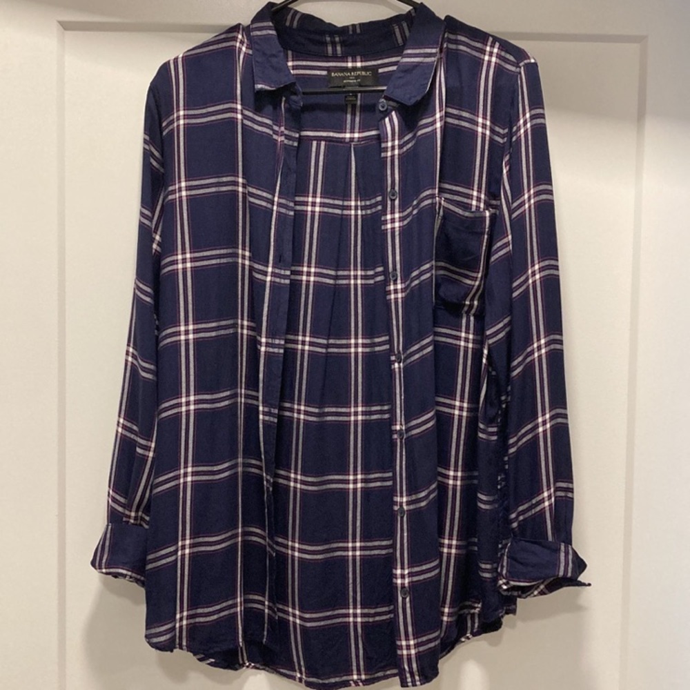 Banana republic flannel size L